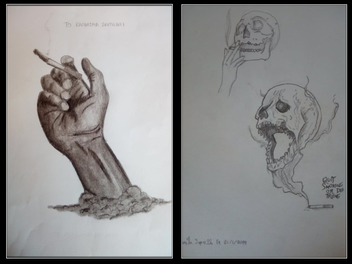 Έργα των μαθητριών Αμάντα Κρέκος  Σαρικέλλη Ραφαέλας